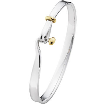 GJ Torun Armreif 925 Silber 750 Gelbgold