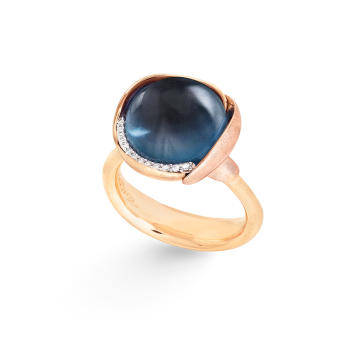 Lotus Ring No.3 750 Gelb- und Roségold mit...
