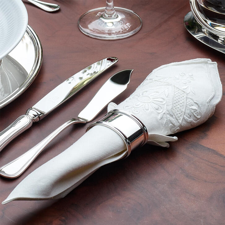 Inglese Serviettenring oval 925 Silber