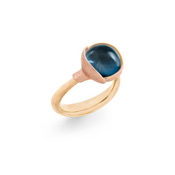 Lotus Ring No.2 750 Gelb- und Roségold mit London...