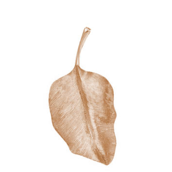 Leaves Anhänger 750 Roségold