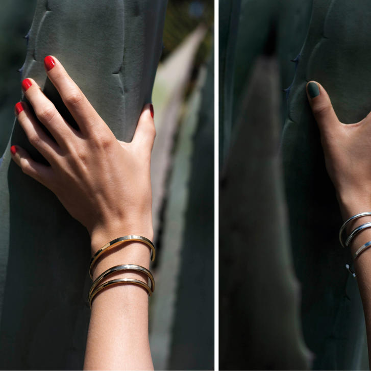 Armreif Navette 925 Silber